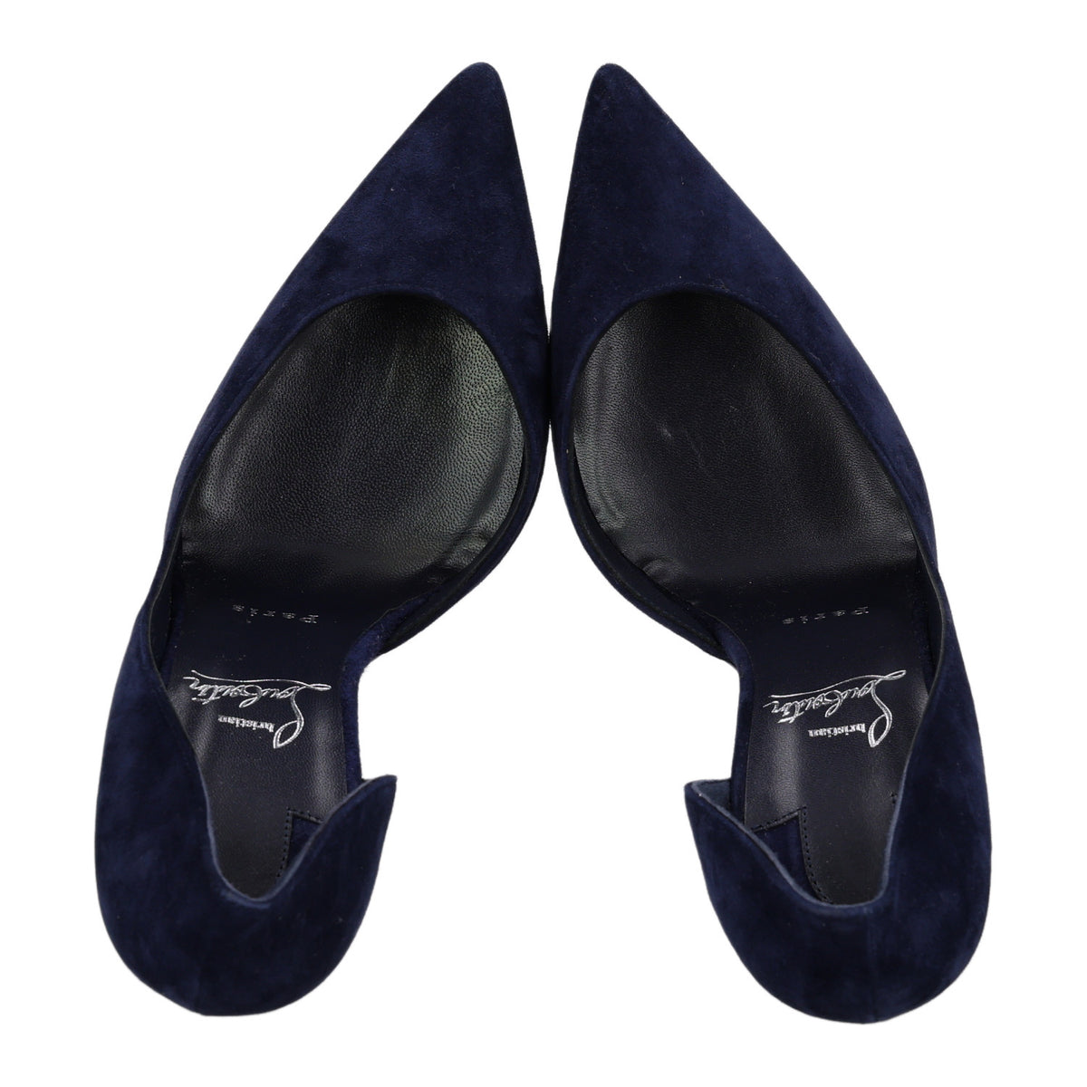 Christian Louboutin Suede Iriza 100 Pumps 38.5 Obscur 2 of 9