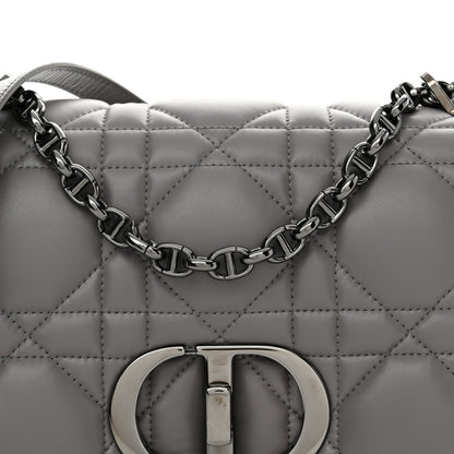 Christian Dior Calfskin Macrocannage Medium Caro Bag Iron Grey 8 of 13