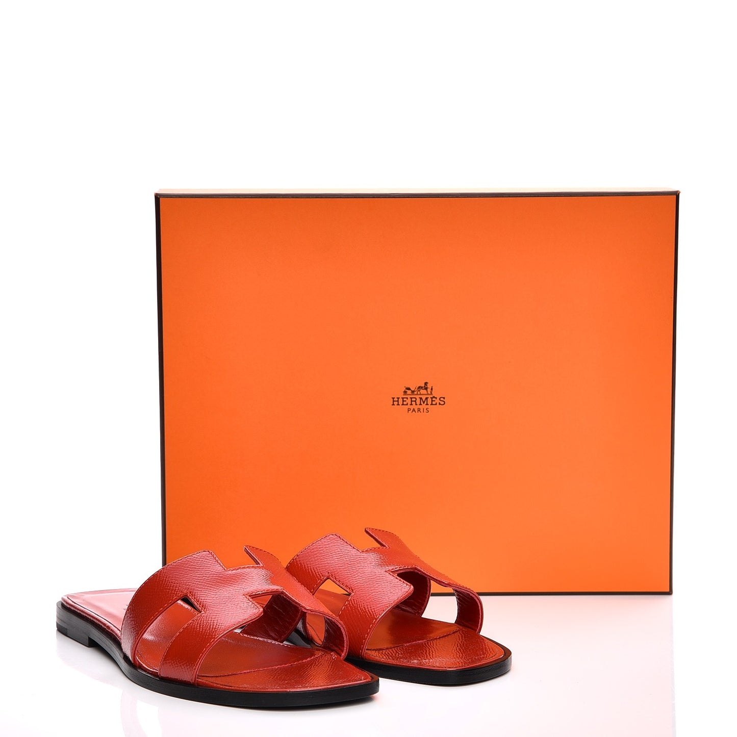 Patent Epsom Oran Sandals 37.5 Jasper Rouge