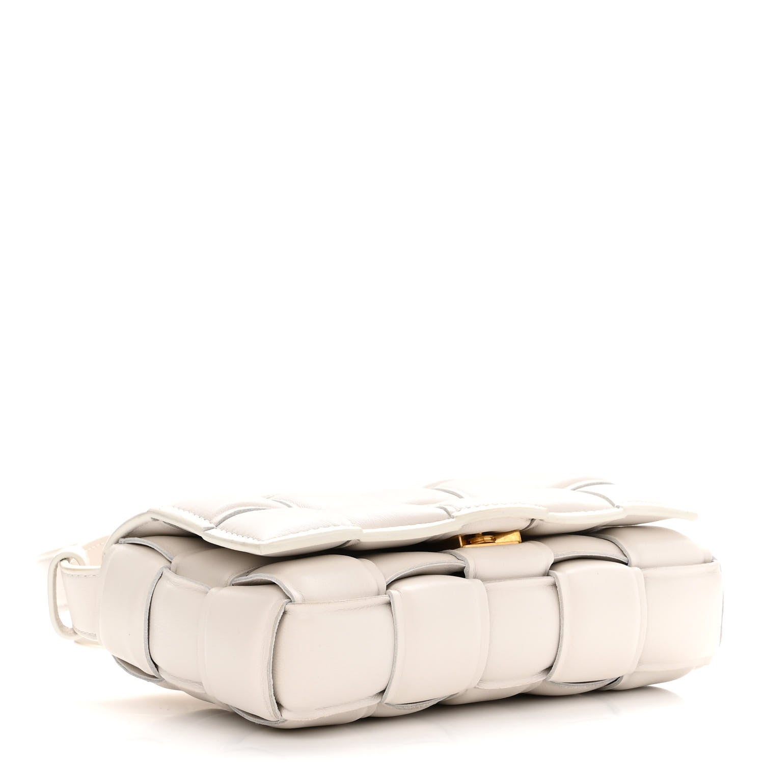 Bottega Veneta Nappa Maxi Intreccio Small Padded Cassette Crossbody Bag White 4 of 10