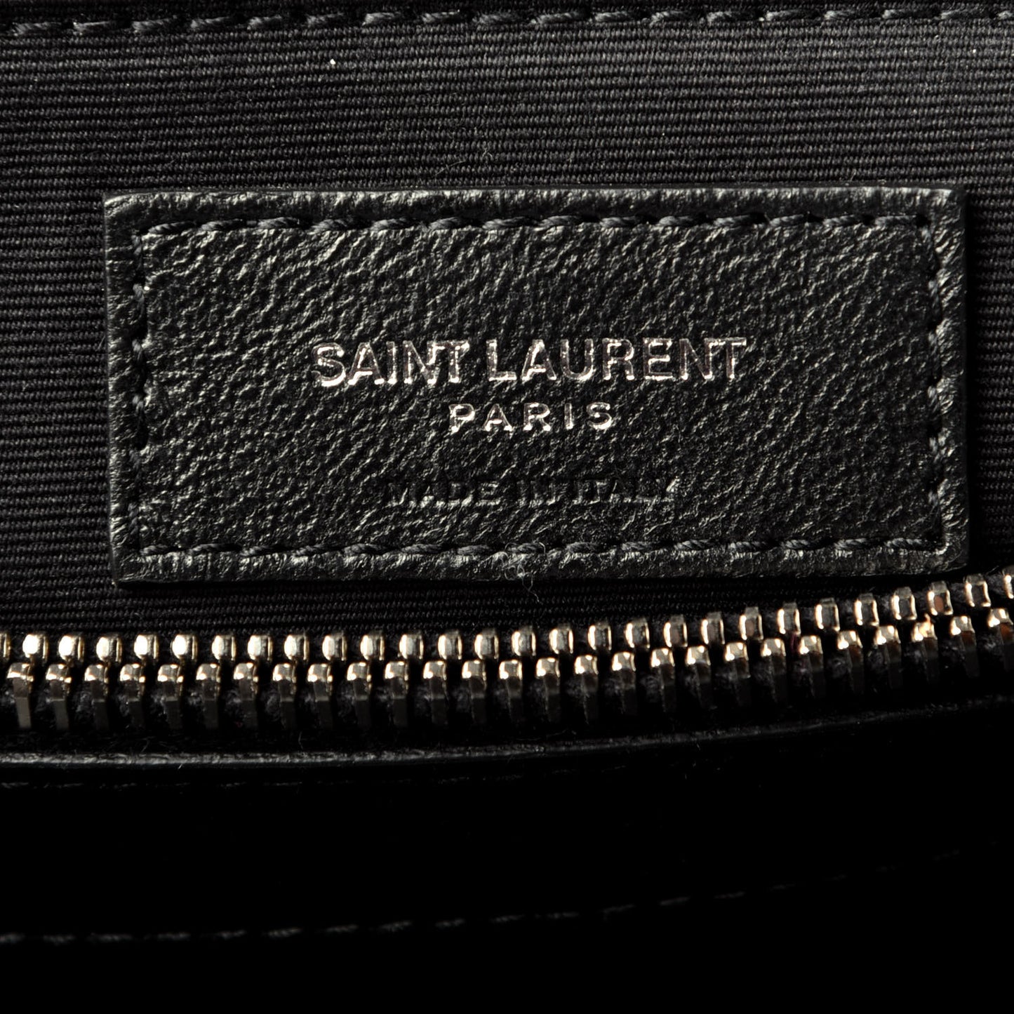 Calfskin Y Quilted Monogram Medium Loulou Chain Satchel Black