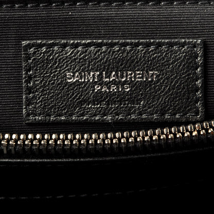 Saint Laurent Calfskin Y Quilted Monogram Medium Loulou Chain Satchel Black 6 of 9