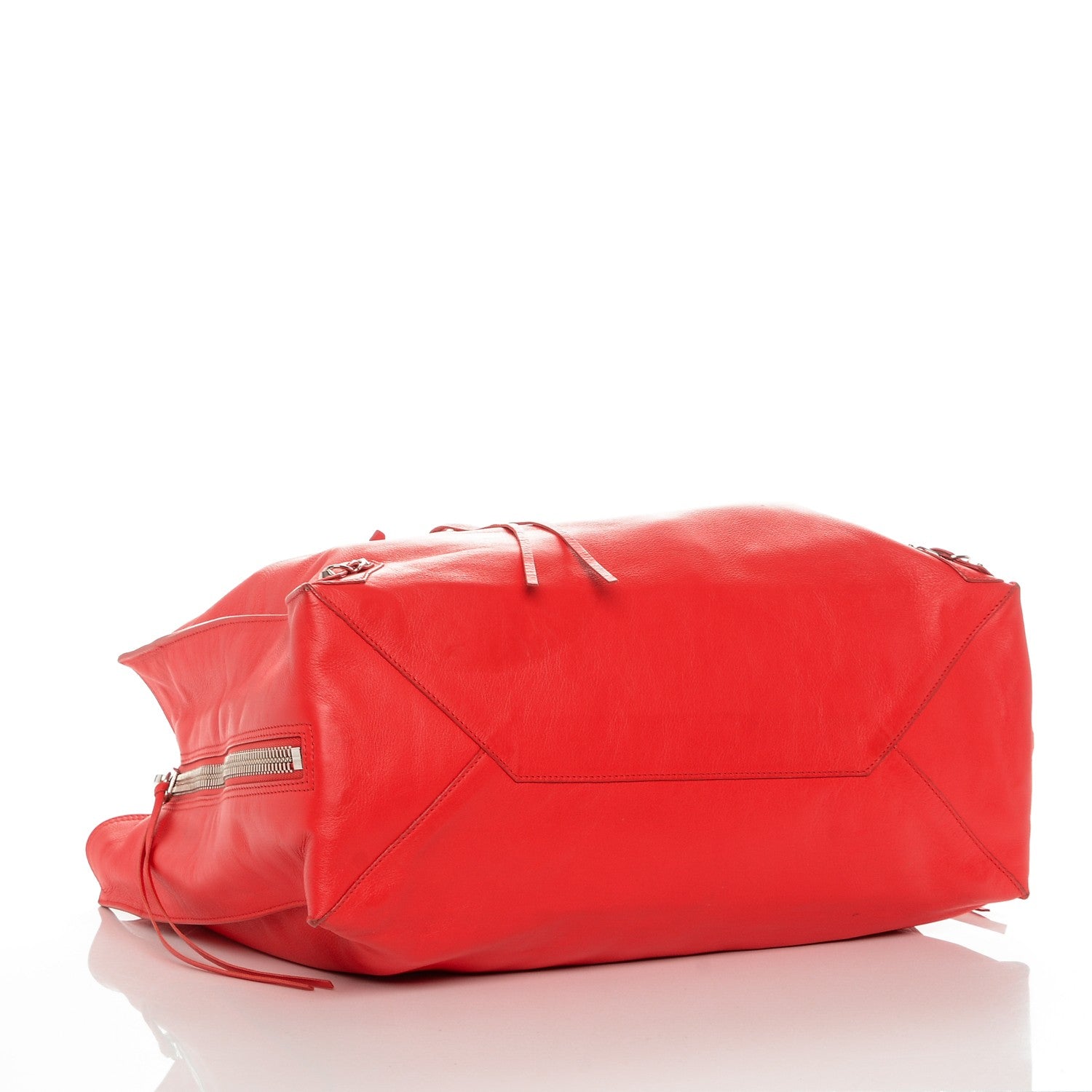 Balenciaga Veau Papier A4 Zip Around Tote Rouge Coquelicot 4 of 8