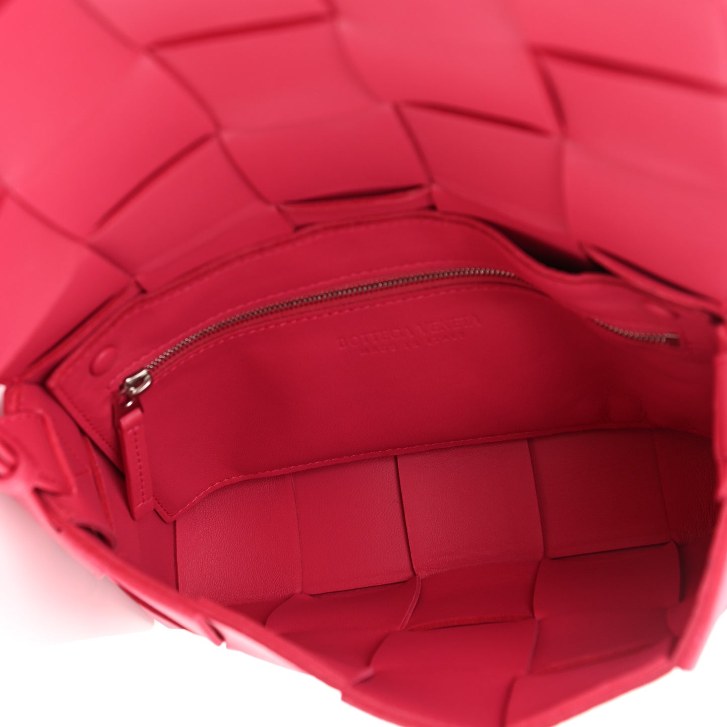 Lambskin Maxi Intrecciato Cassette Crossbody Bag Lollipop