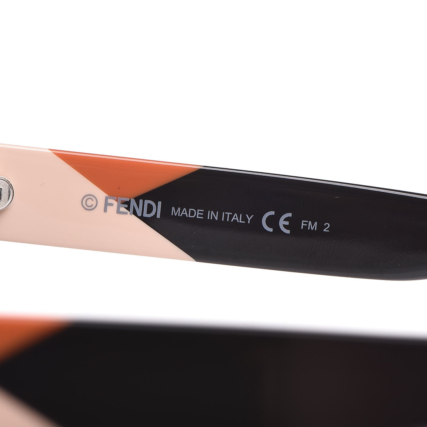 Fendi Acetate Facets Oversized Cat Eye Sunglasses FF 0151/S Black 7 of 9