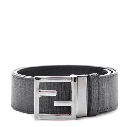 Fendi Zucca Spalmati FF Buckle Belt 100 40 Black 1 of 3