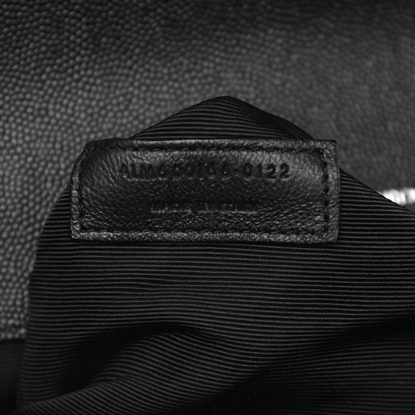Grain De Poudre Textured Mixed Matelasse Large Triquilt Monogram Satchel Black