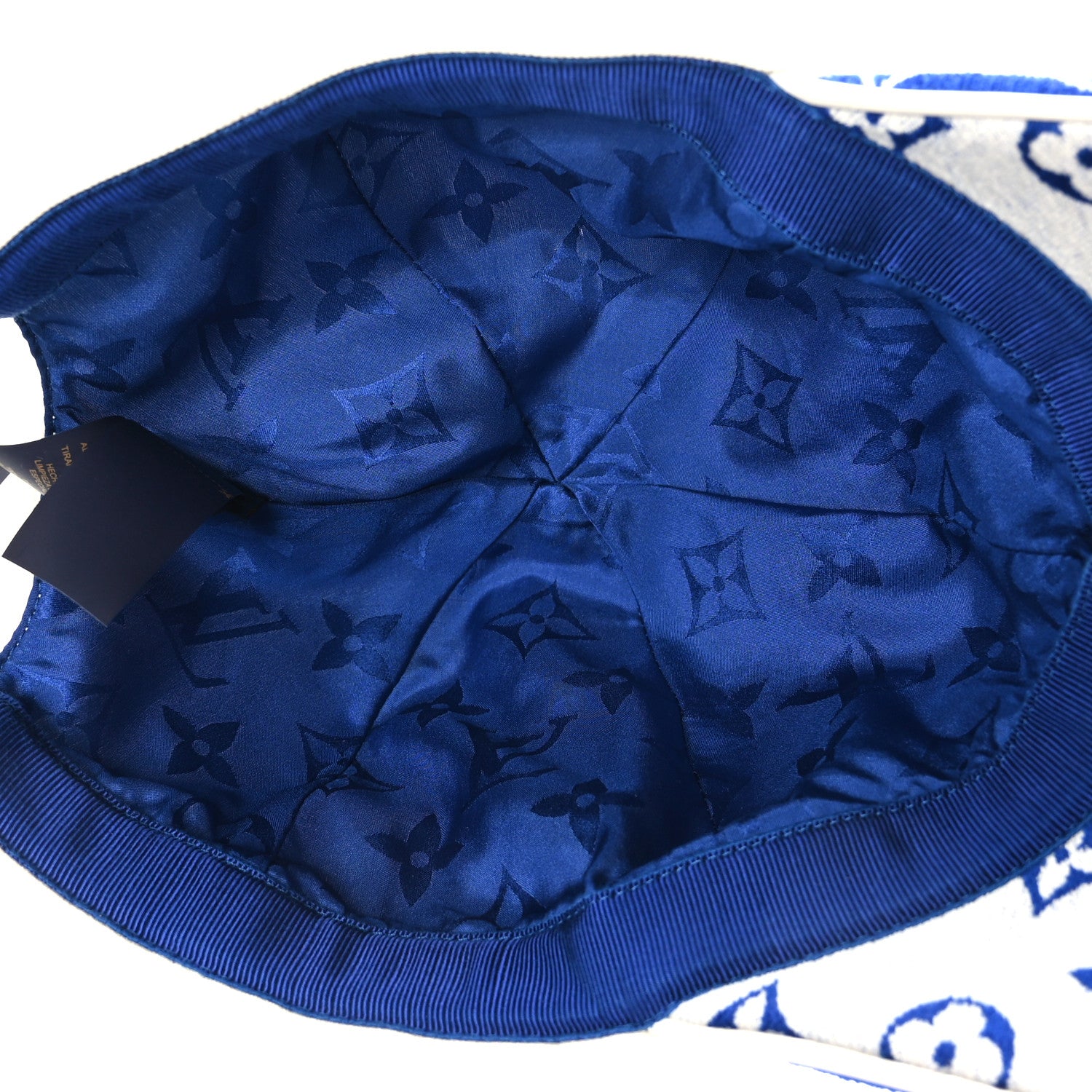 Louis Vuitton Cotton Monogram Jacquard LV Match Cap Blue 6 of 7