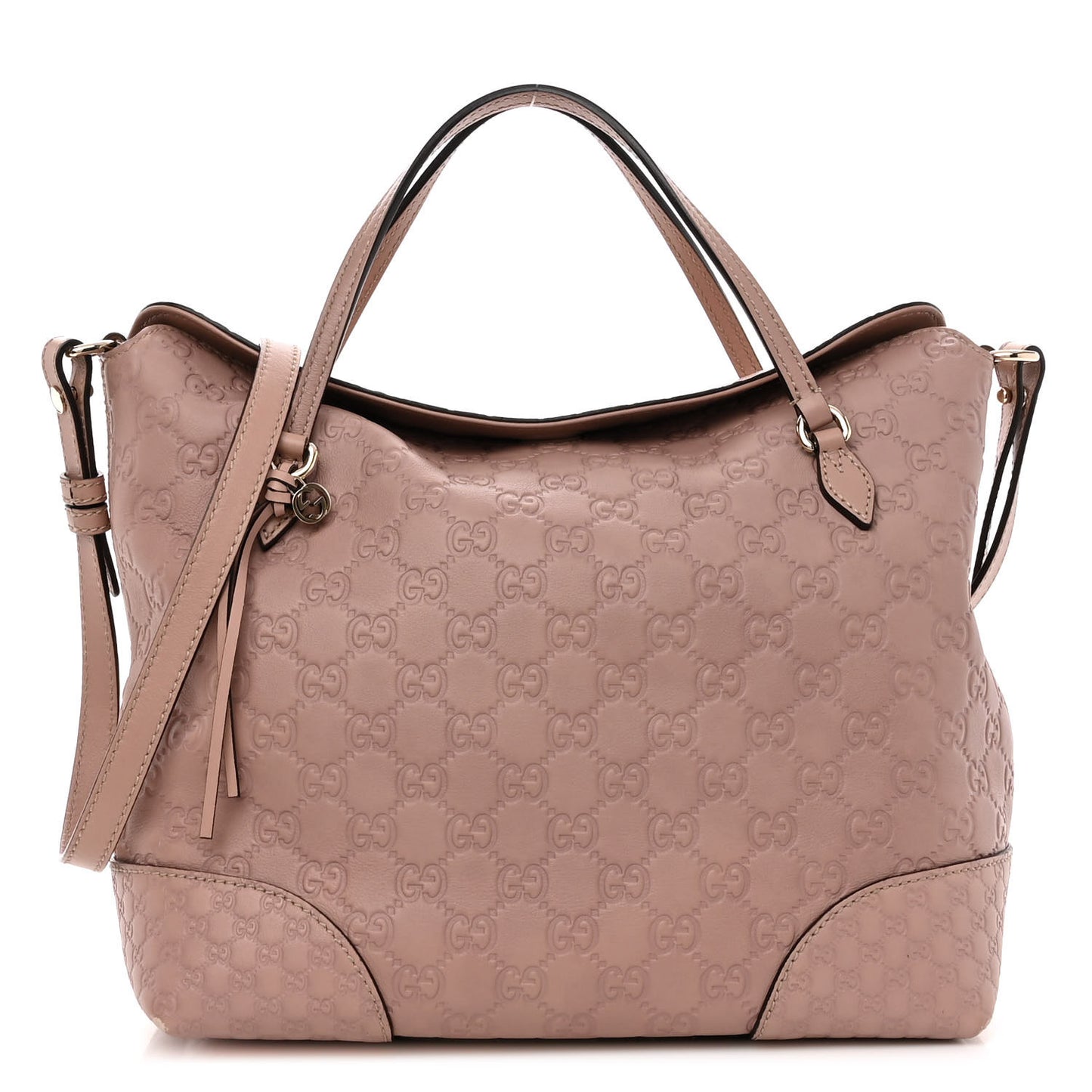 Guccissima Medium Bree Foldover Tote Soft Pink