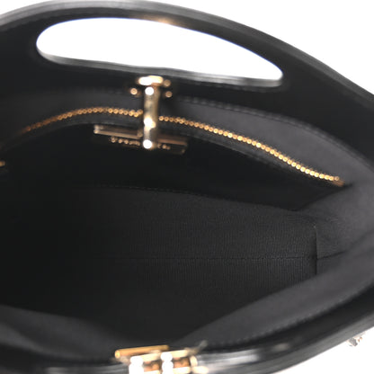 Chanel Shiny Crumpled Calfskin Quilted Mini 31 Shopping Bag Dark Beige Black 5 of 10