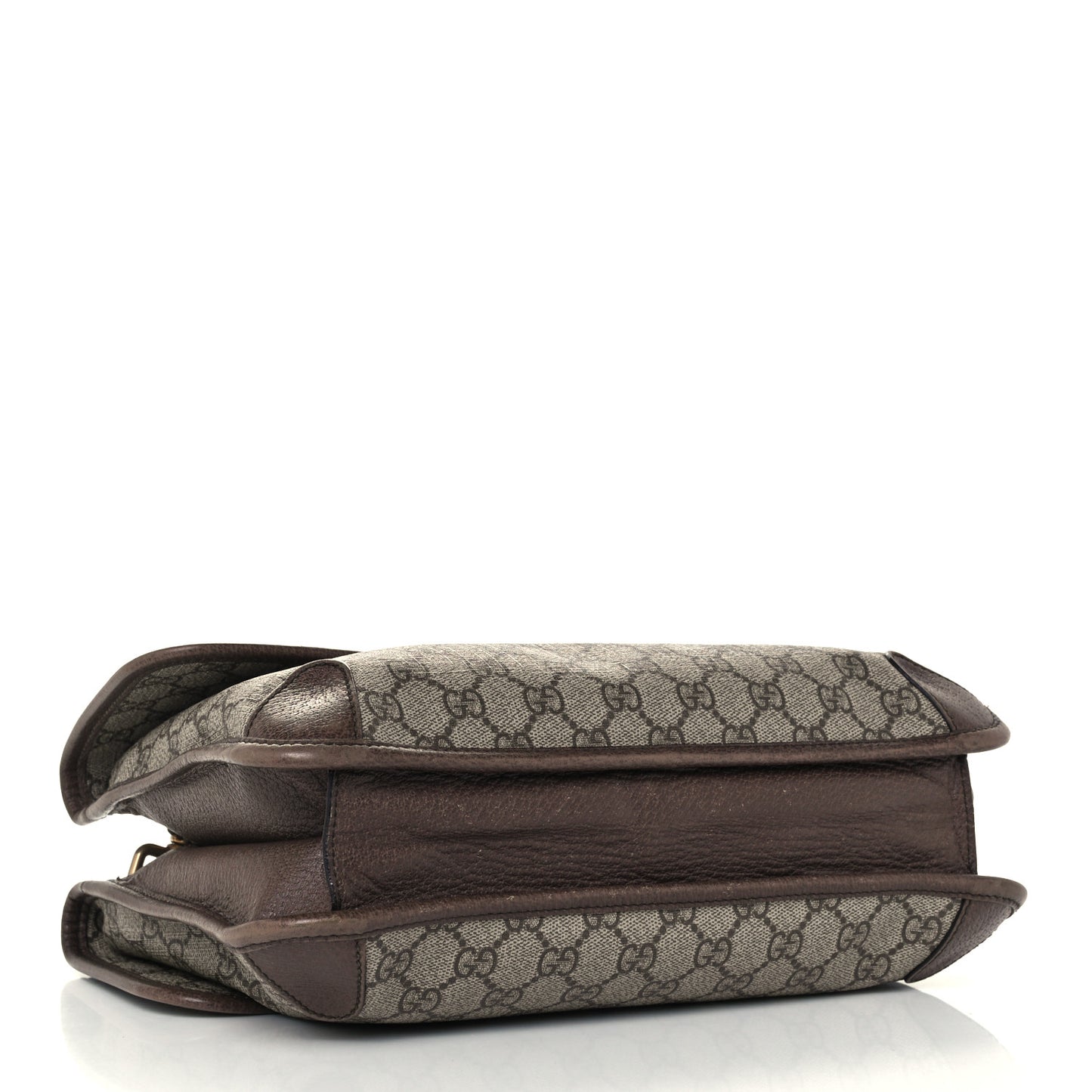 GG Supreme Monogram Web Neo Vintage Double Flap Messenger Bag Beige New Acero