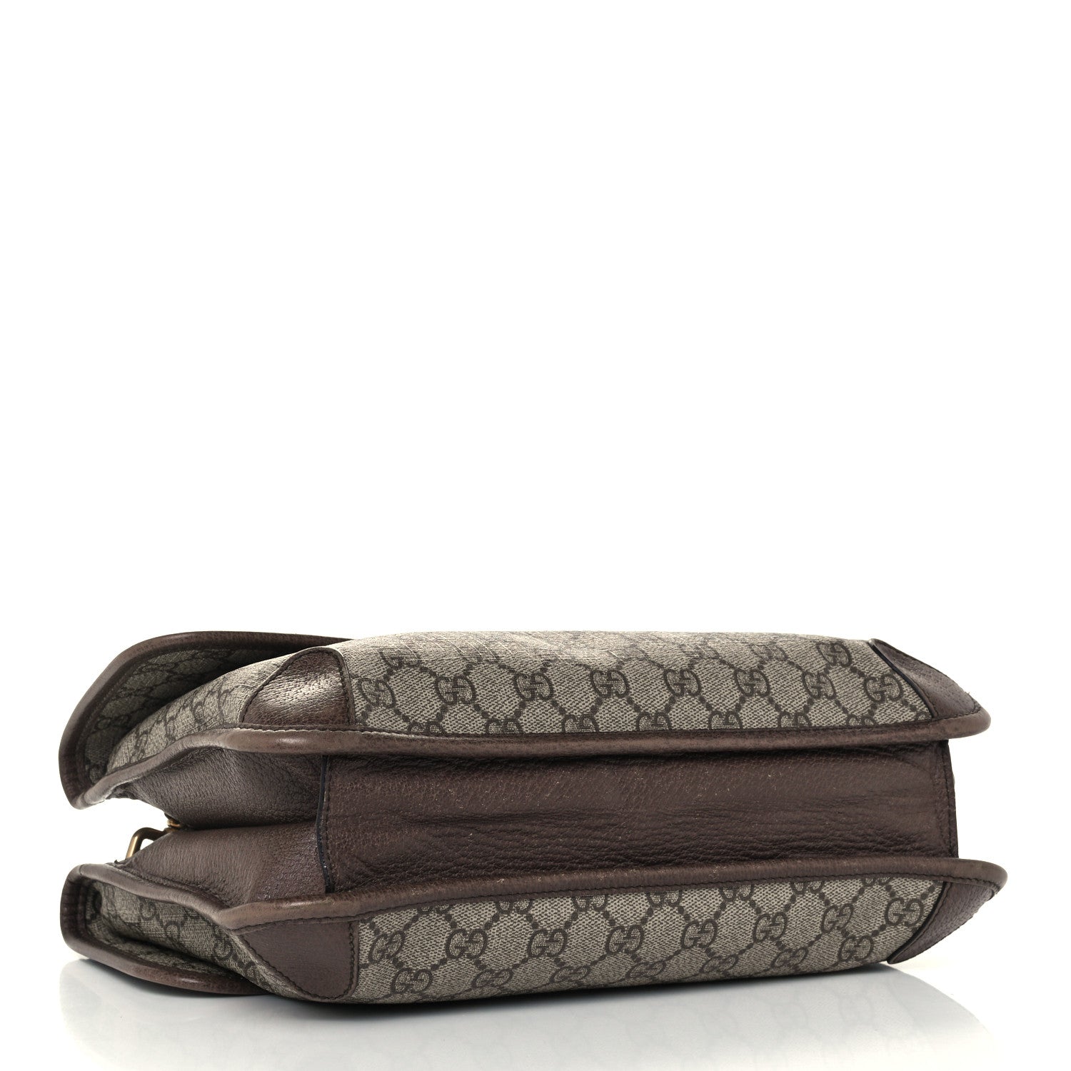 Gucci GG Supreme Monogram Web Neo Vintage Double Flap Messenger Bag Beige New Acero 3 of 11
