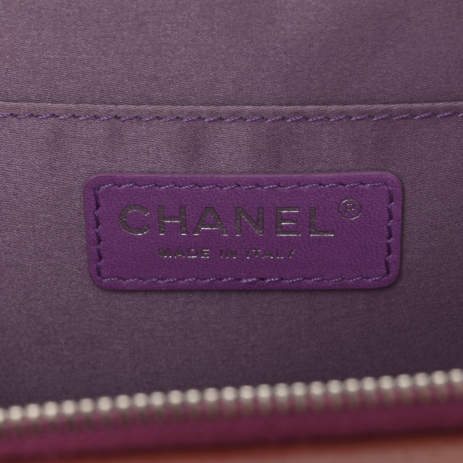 Chanel Patent Quilted Small Pocket Box Camera Case Purple 7 of 16