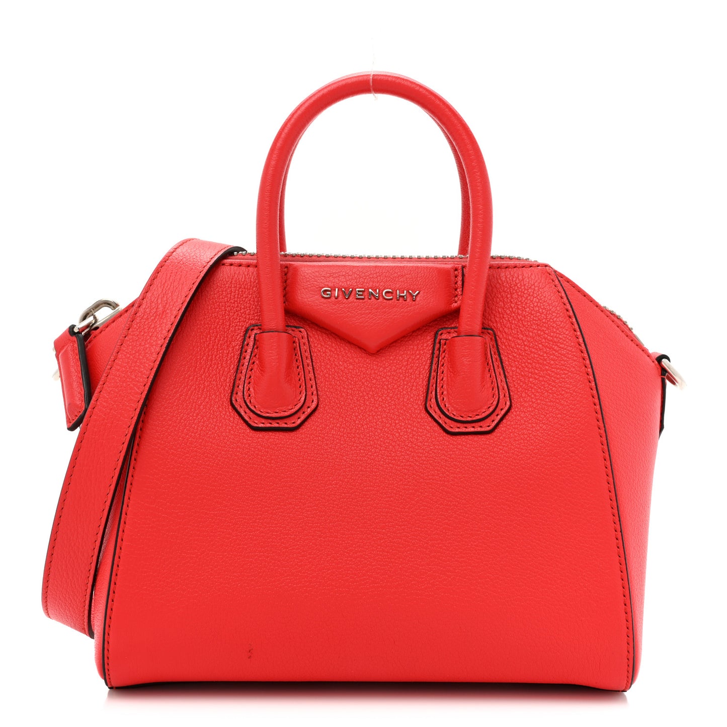 Sugar Goatskin Mini Antigona Medium Red