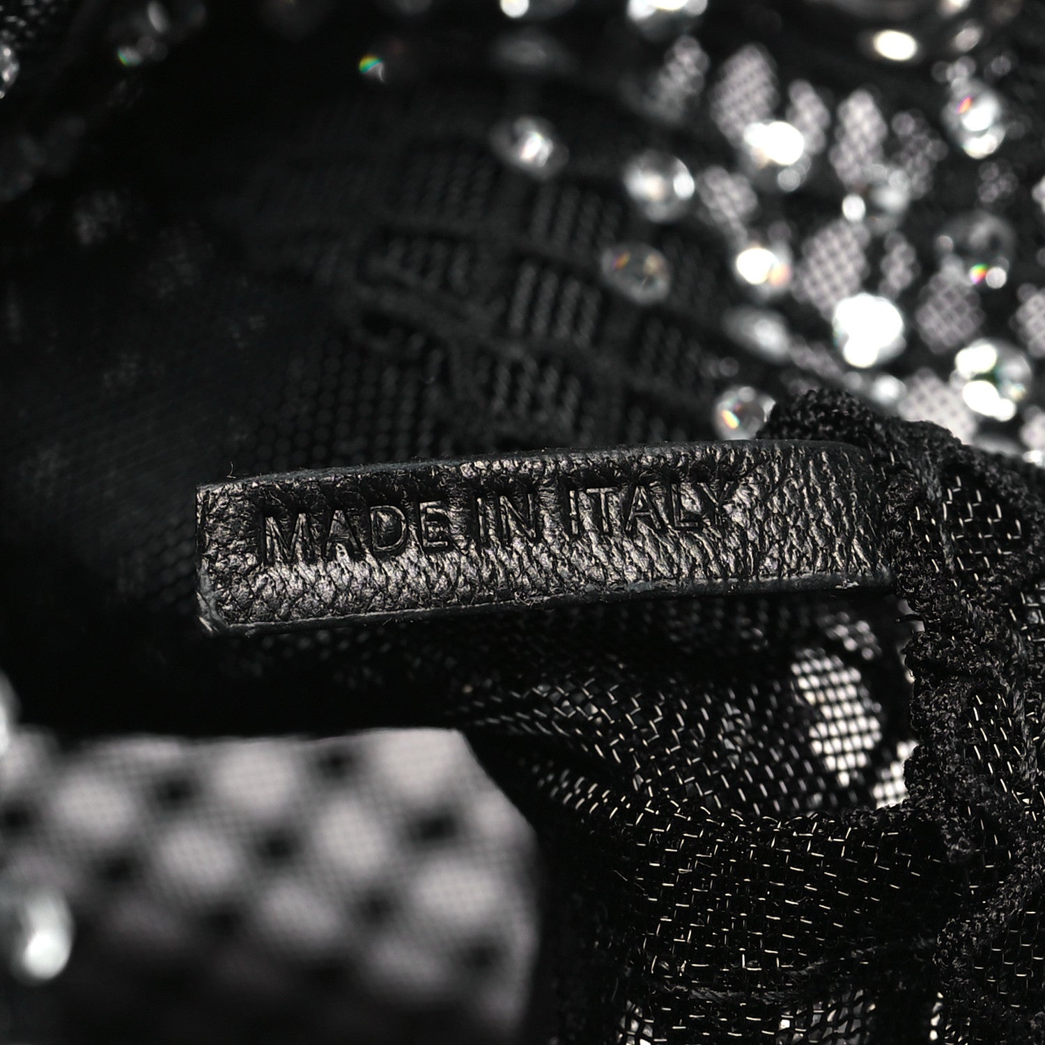 Jimmy Choo Mesh Crystal Bon Bon Bag Black 6 of 11