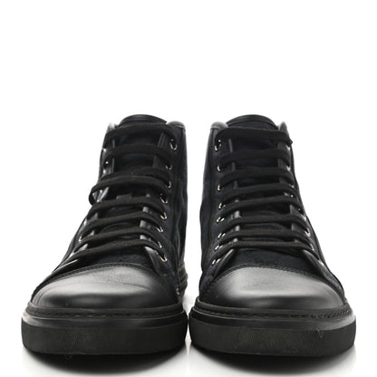 Gucci Monogram Mens High Top Sneakers 8 Black 2 of 9