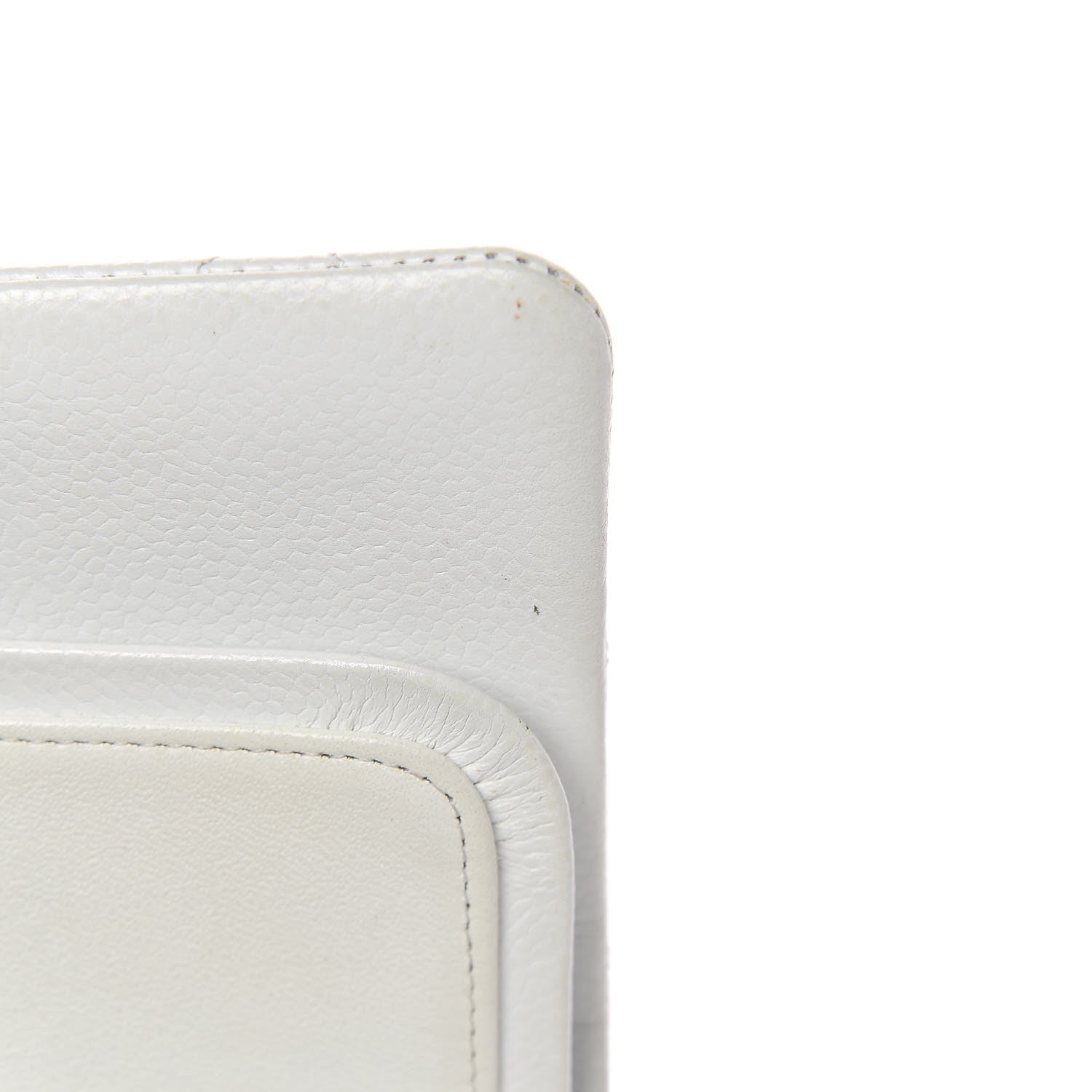 Chanel Caviar Quilted Medium Double Flap White 13 of 19