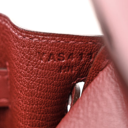 Hermes Veau Jonathan Birkin 25 Rouge Vif 7 of 13