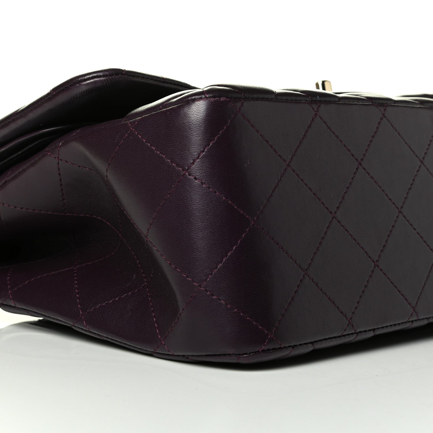 Chanel Lambskin Quilted Jumbo Double Flap Purple 5 of 9