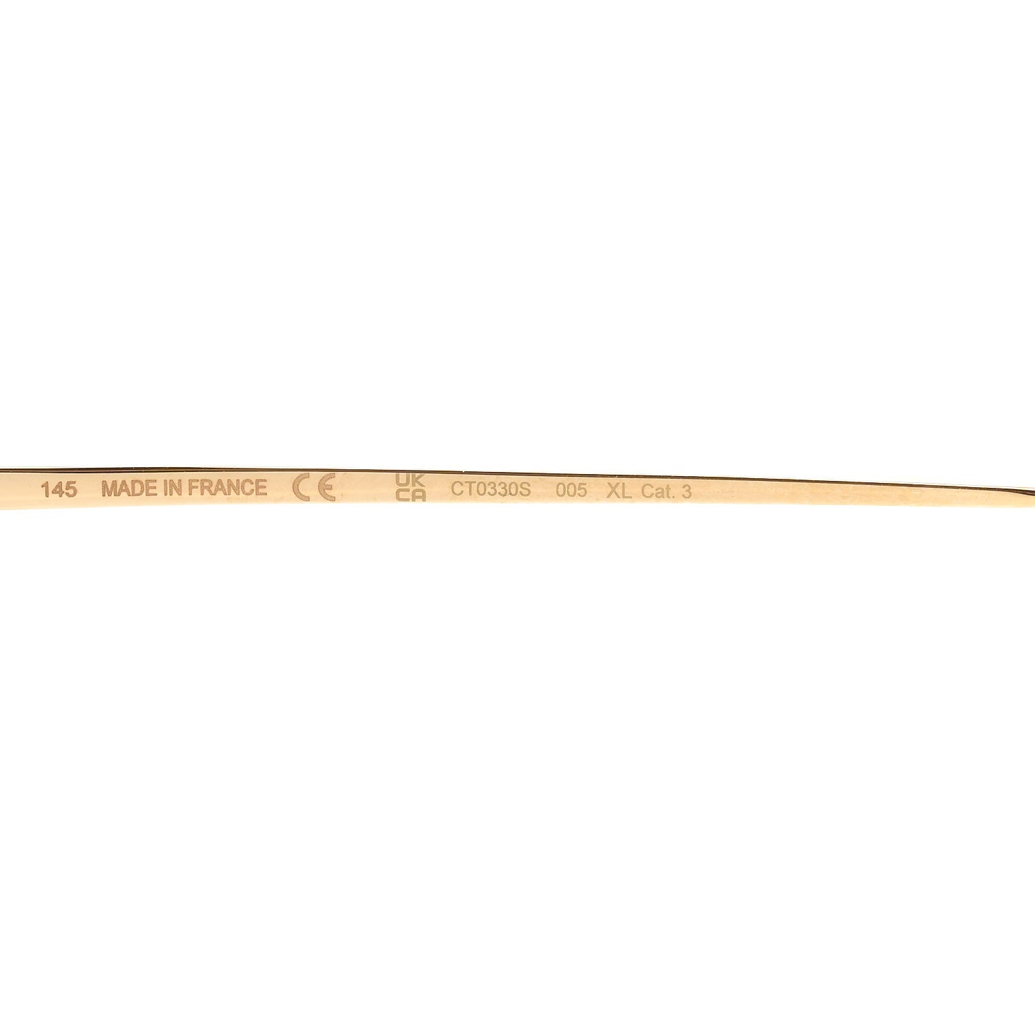 Cartier Metal Classic C De Cartier Sunglasses CT0330S Gold Green 6 of 8