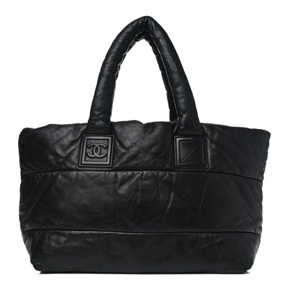 Chanel Lambskin Quilted Medium Coco Cocoon Reversible Tote Black 1 of 9