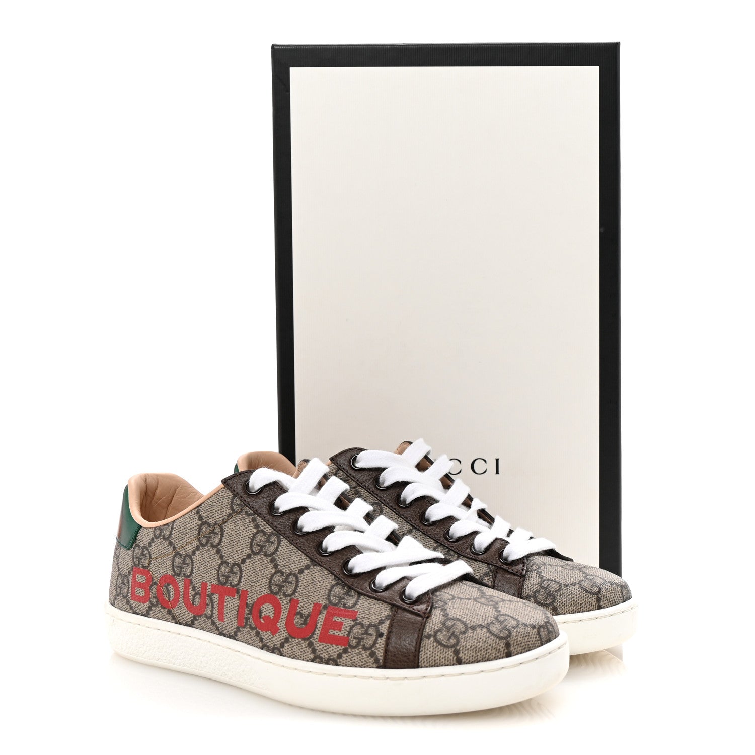 Gucci GG Supreme Monogram Boutique Ace Sneakers 35 Brown 10 of 10