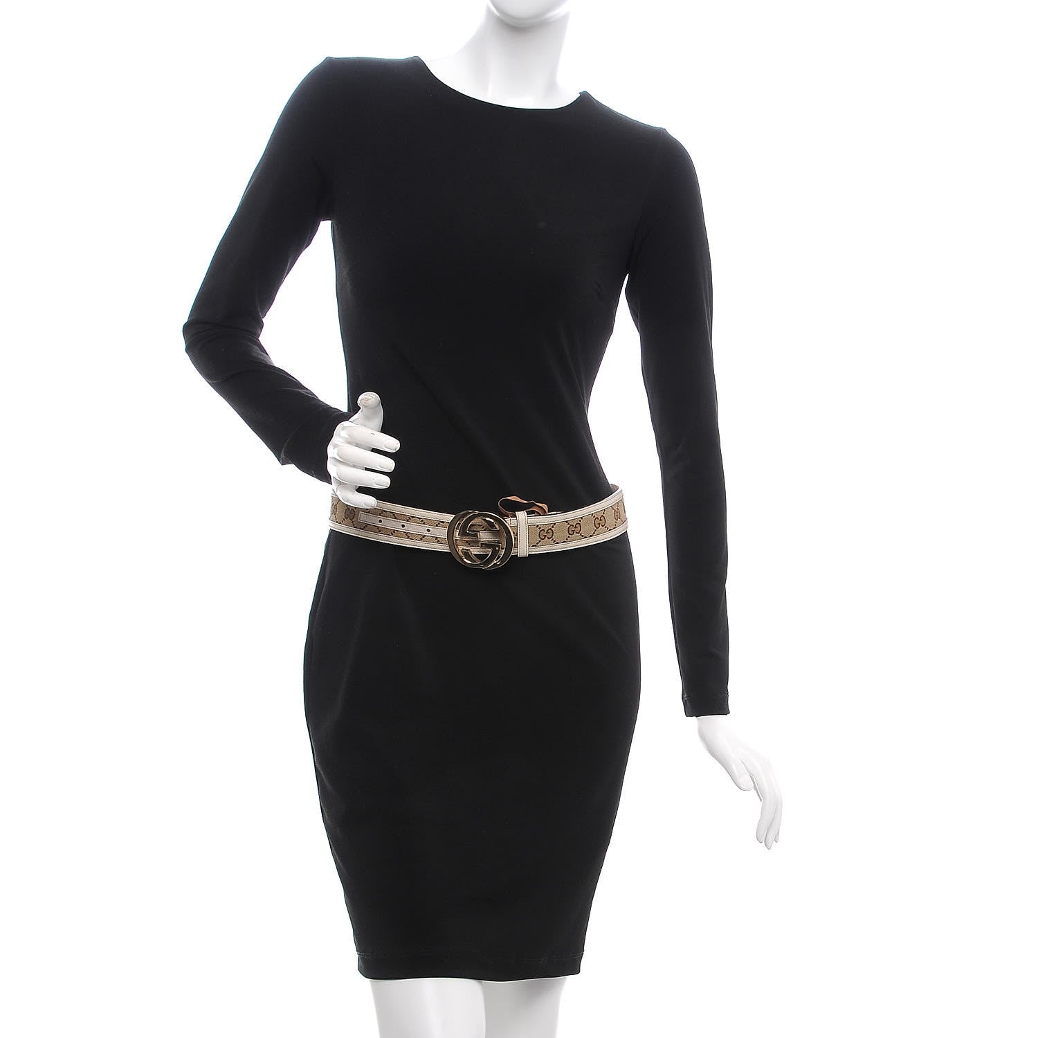 Gucci Monogram Interlocking G Belt 75 30 Off White 2 of 6