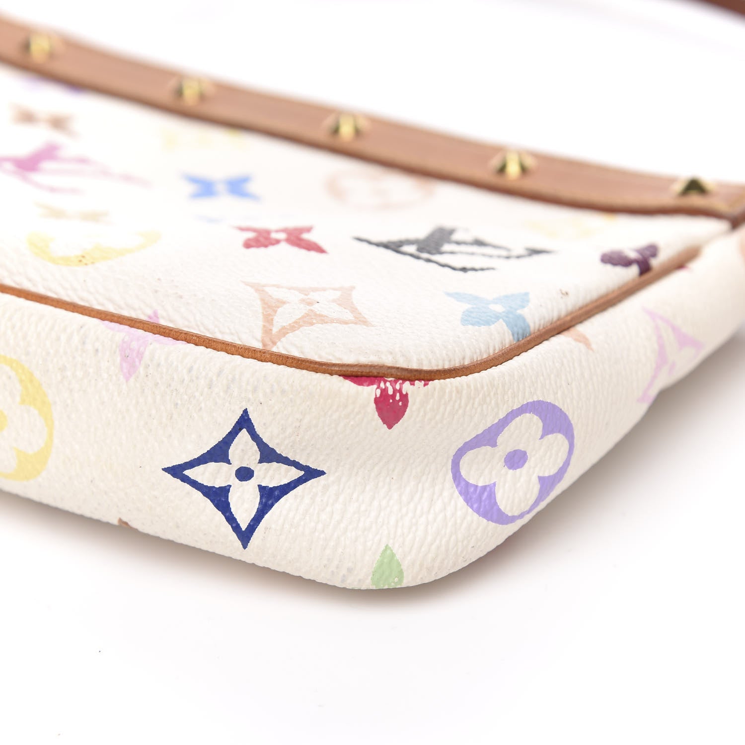 Louis Vuitton Monogram Multicolor Pochette Accessories White 11 of 14