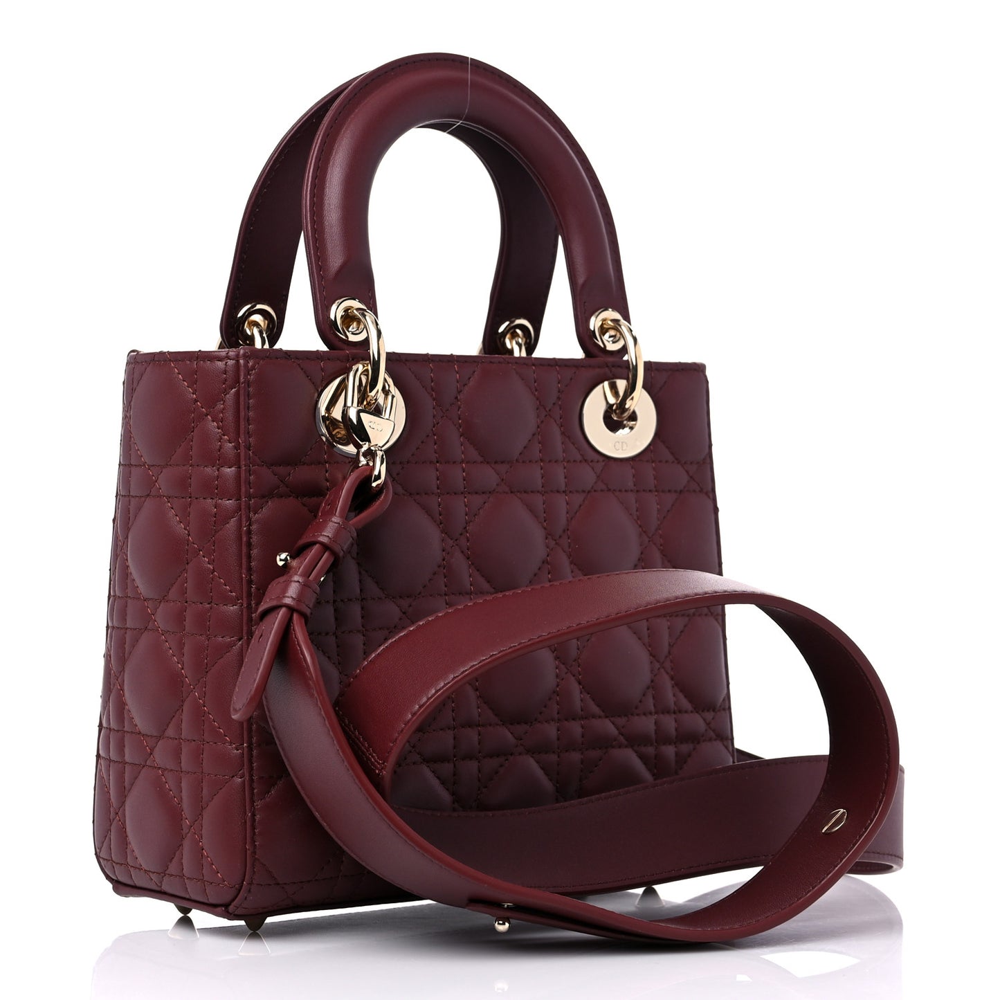 Lambskin Cannage Small My ABCDior Lady Dior Plum