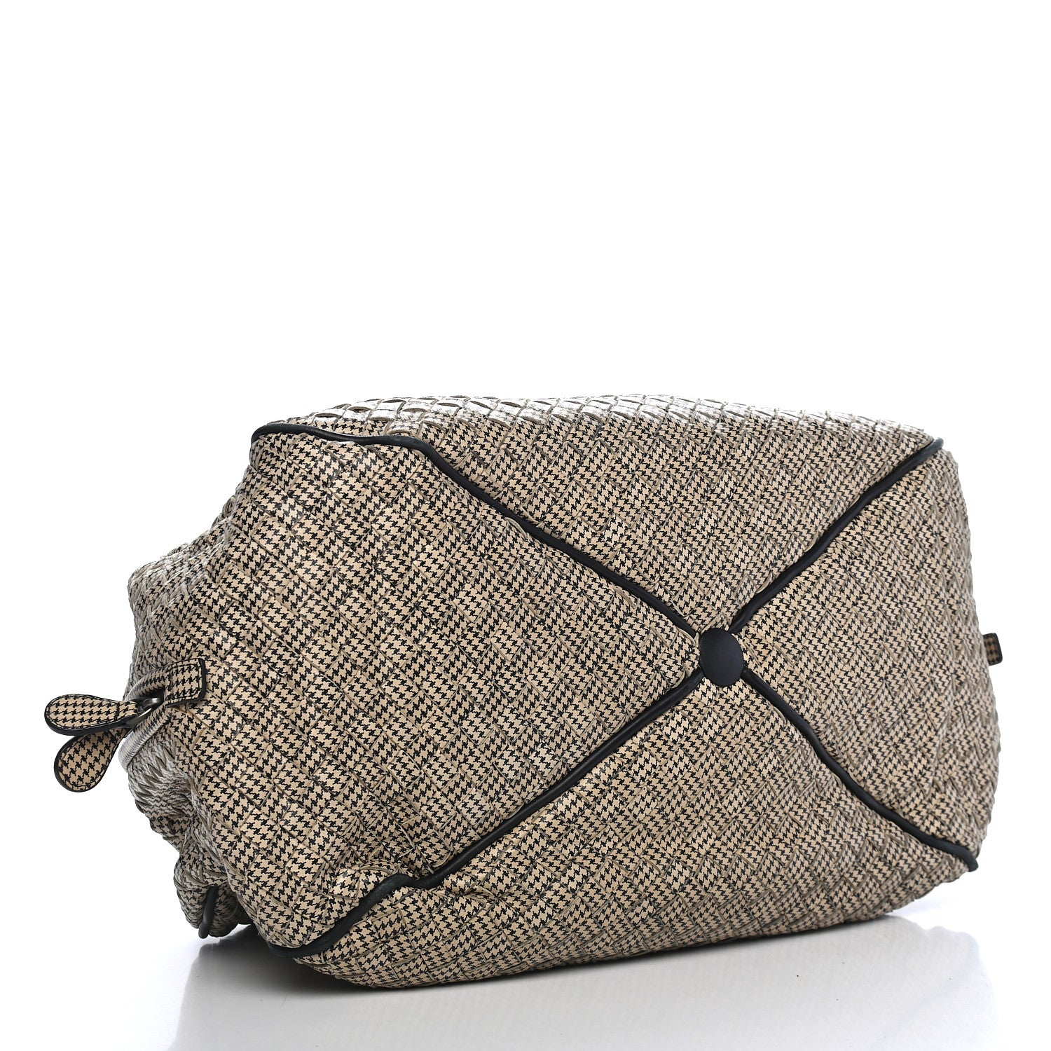Bottega Veneta Nappa Intrecciato Satchel Black White 4 of 9