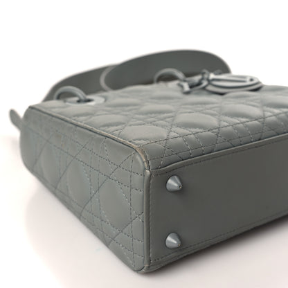 Christian Dior Lambskin Cannage Small My ABCDior Lady Dior Grey 8 of 12