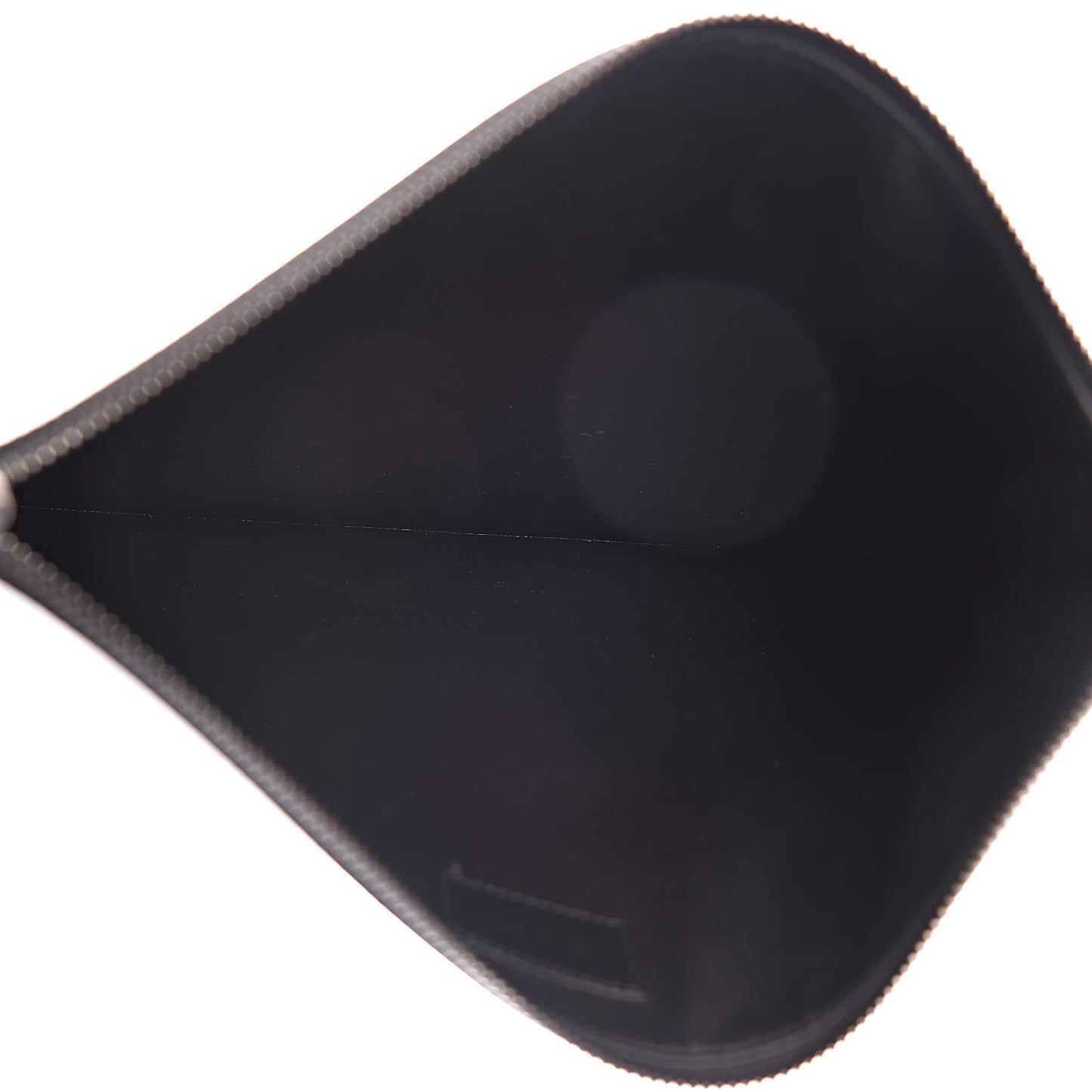 Coated Canvas Large 4G Zip Pouch With Strap Black