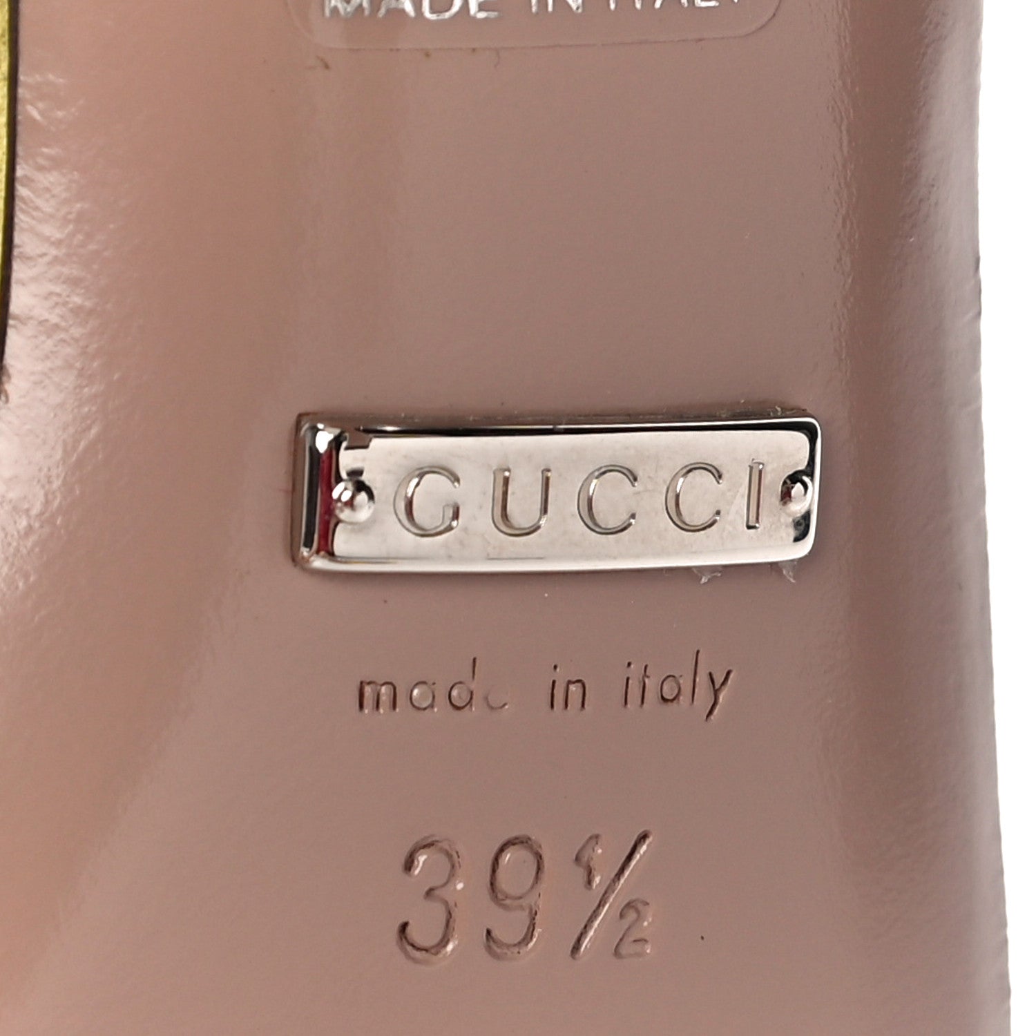 Gucci Crystal Kid Scamosciato Mallory Slingback Sandals 39.5 Transparent Mimosa Flower 7 of 9