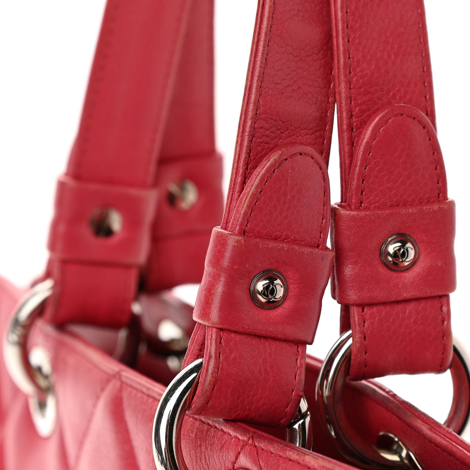 Chanel Soft Caviar Quilted CC Timeless Tote Fuchsia 17 of 19