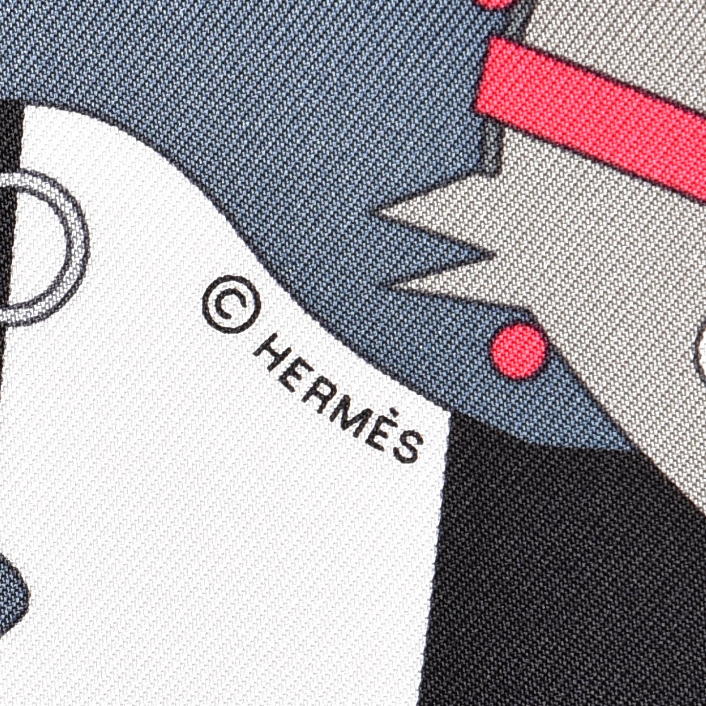 Silk Rocabar Pocket Square Vif Gris Noir