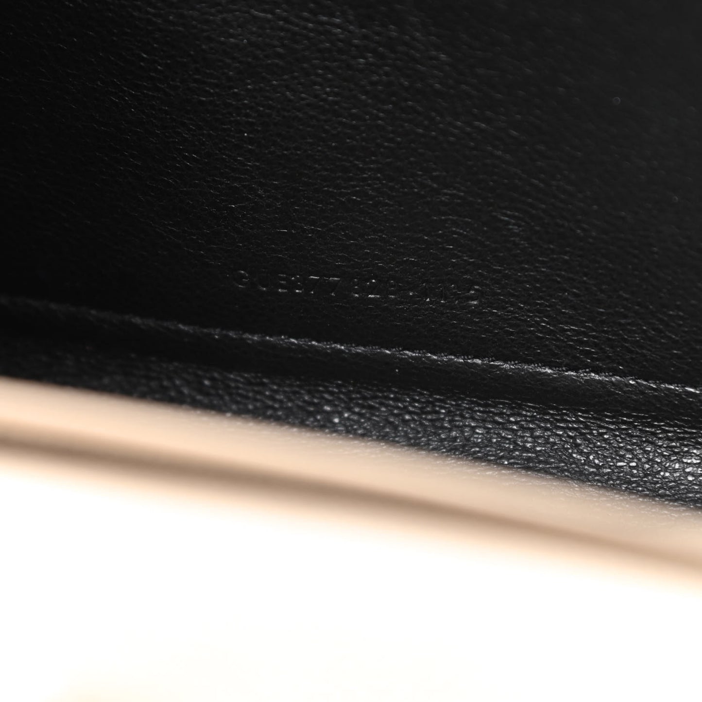 Grain De Poudre Matelasse Chevron Monogram Chain Wallet Nude Powder