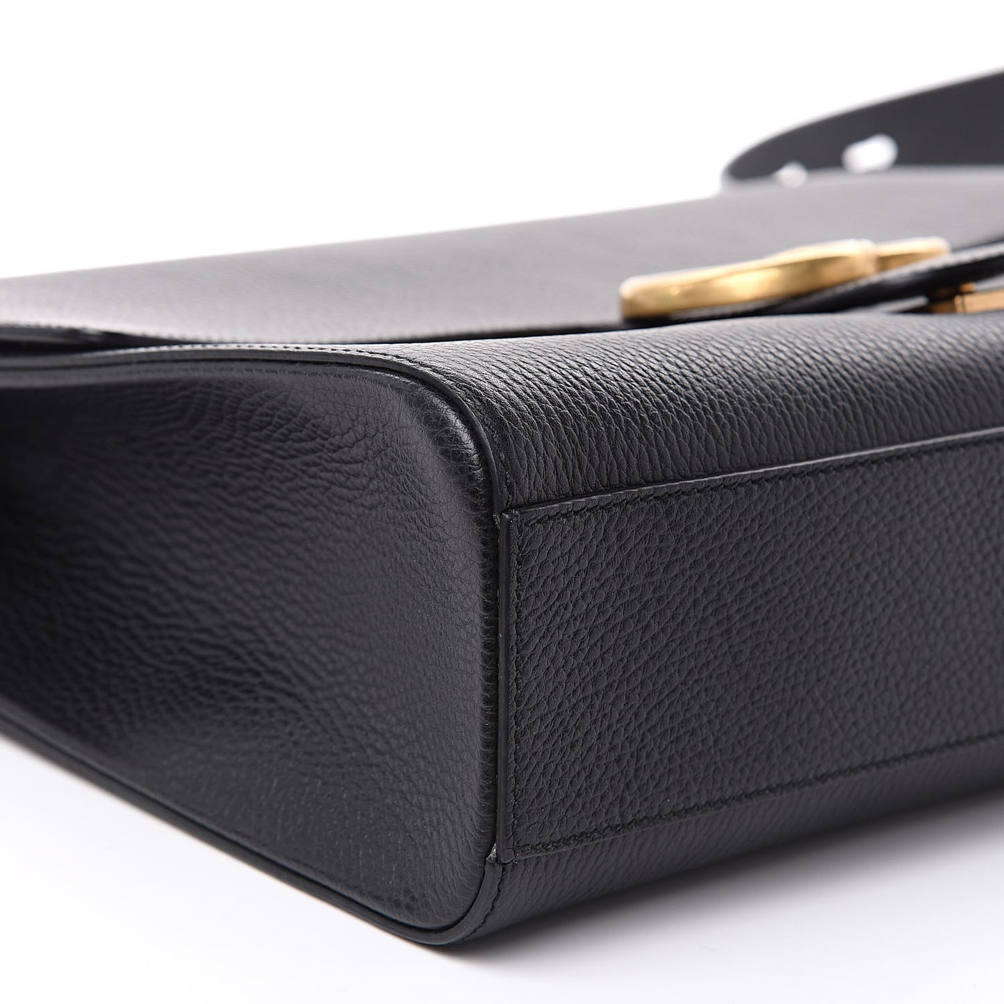 Calfskin GG Marmont Messenger Bag Black