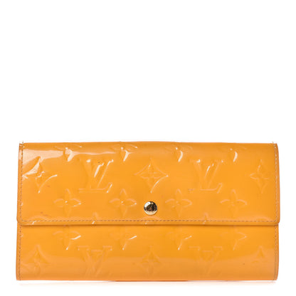 Louis Vuitton Vernis Sarah Wallet Jaune Passion 1 of 14