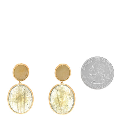 Marco Bicego 18K Yellow Gold Yellow Green Sapphire Drop Earrings 2 of 6