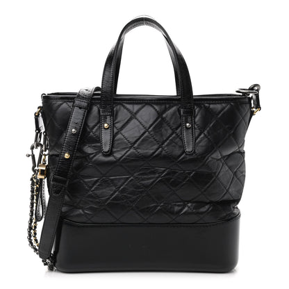 Chanel Calfskin Quilted Gabrielle Shopping Tote Black 1 of 9