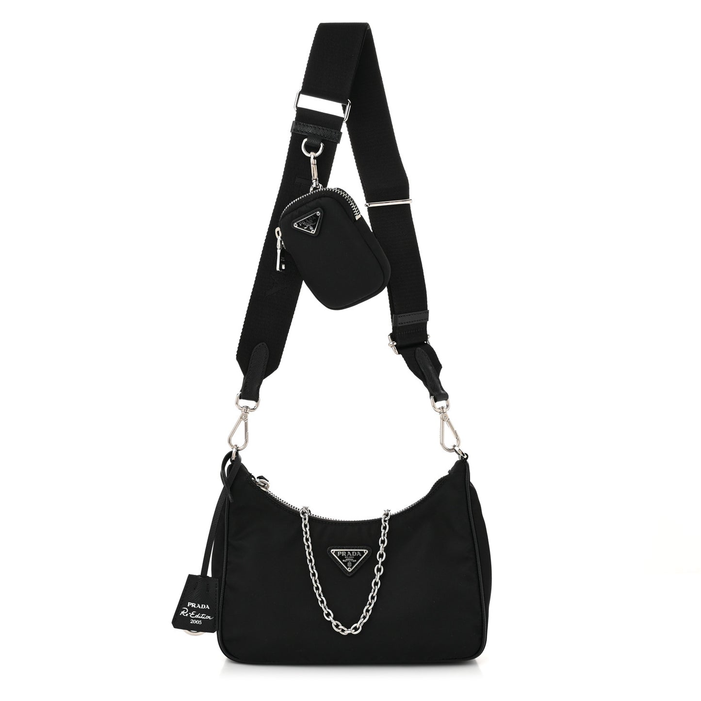 Nylon Re-Edition 2005 Shoulder Bag Black