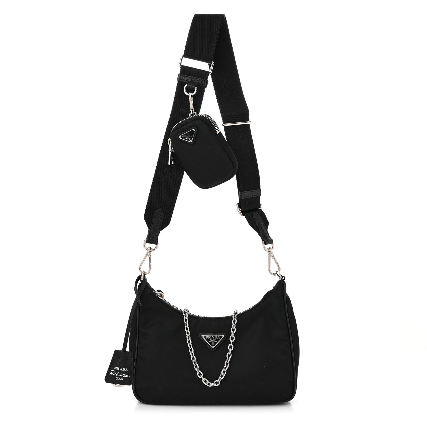 Prada Nylon Re-Edition 2005 Shoulder Bag Black 1 of 11