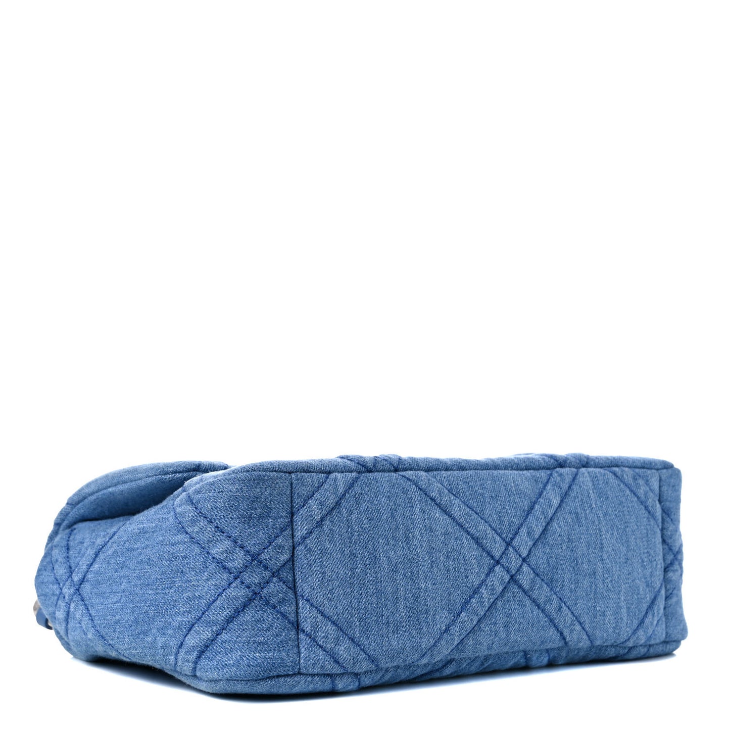 Denim Quilted Medium Chanel 19 Flap Blue