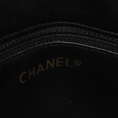 Chanel Lambskin Diamond Stitched Flap Waist Chain Belt Bag Black 7 of 10