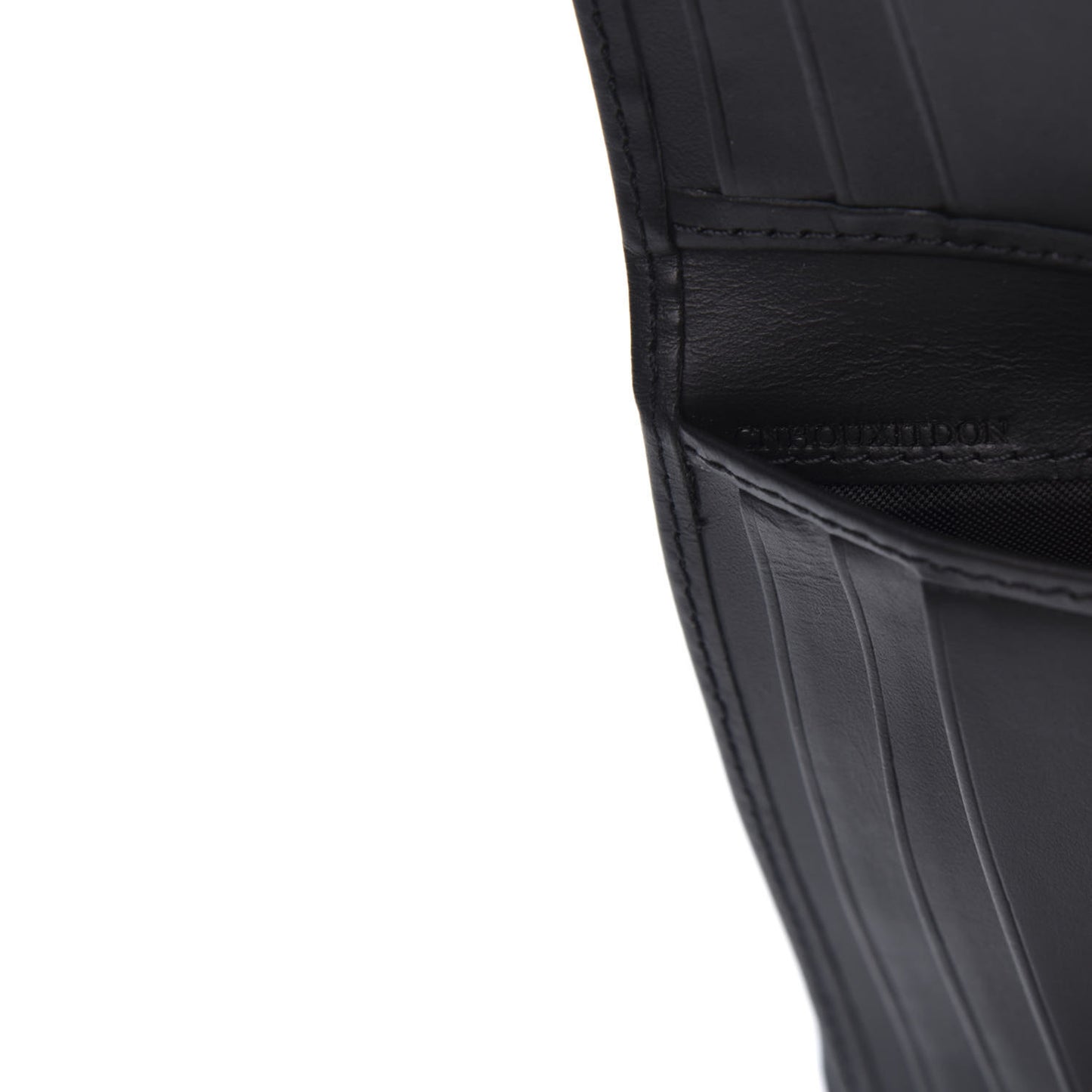 Smoked Check Bi-Fold Wallet Black