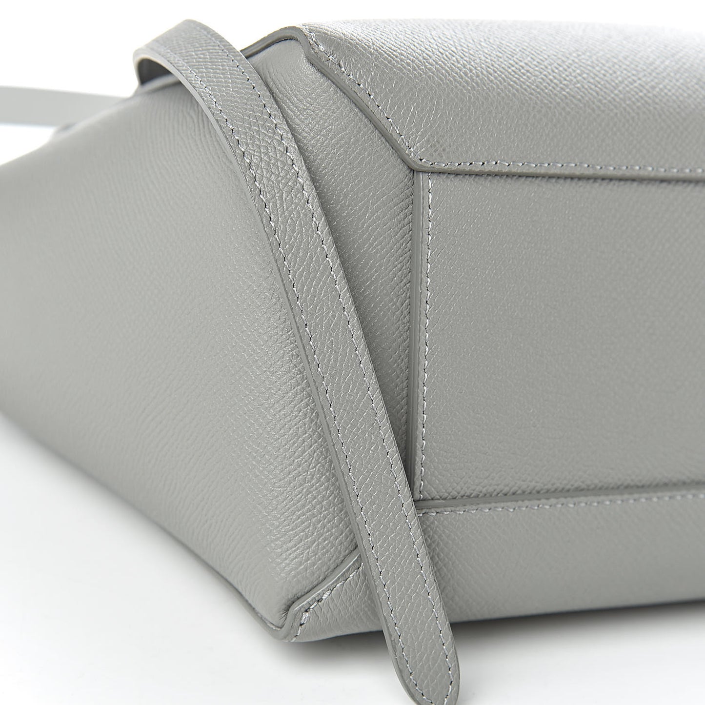 Grained Calfskin Micro Belt Bag Cloud