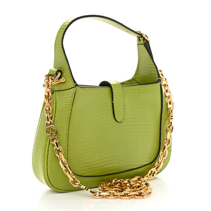 Gucci Lizard Mini Jackie 1961 Green 3 of 9