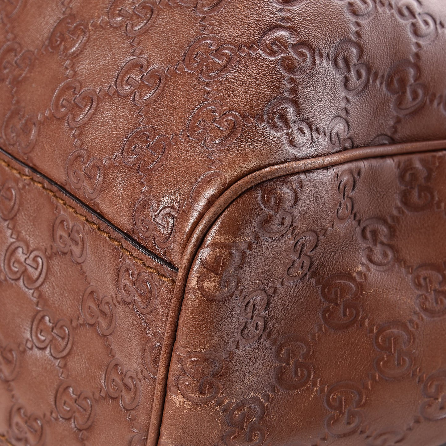 Guccissima Large Sukey Tote Brown