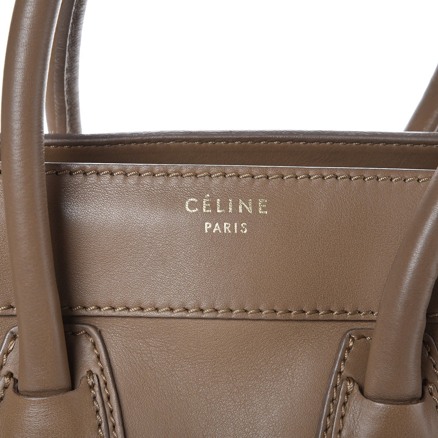 Smooth Calfskin Micro Luggage Camel