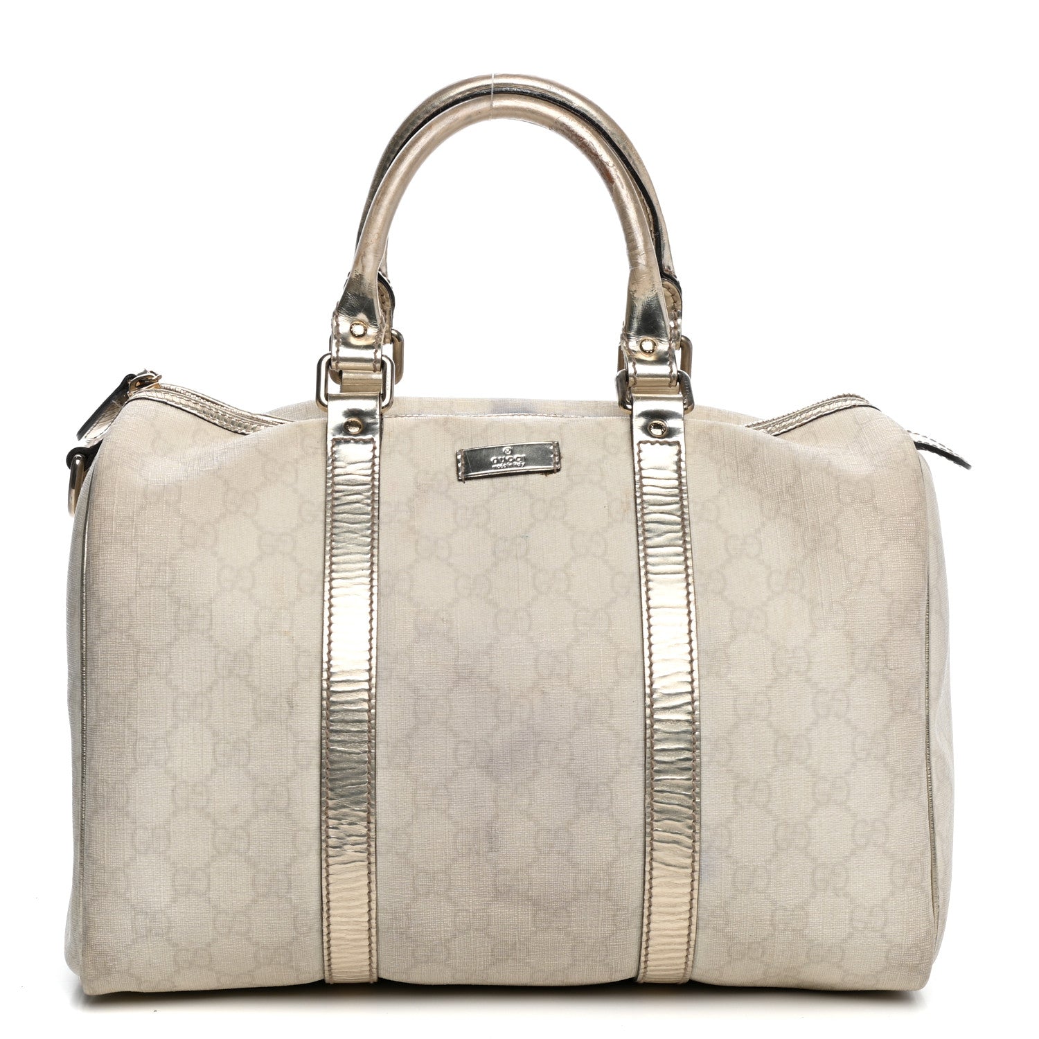 Gucci GG Plus Monogram Medium Joy Boston Metallic 1 of 16
